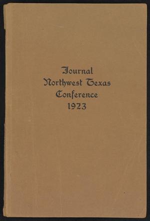 Primary view of object titled 'Journal of the Northwest Texas Annual Conference, Methodist Episcopal Church, South: 1923'.