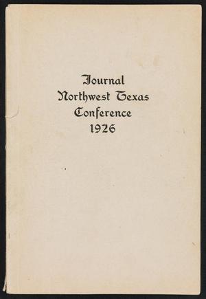 Journal of the Northwest Texas Annual Conference, Methodist Episcopal Church, South: 1926
