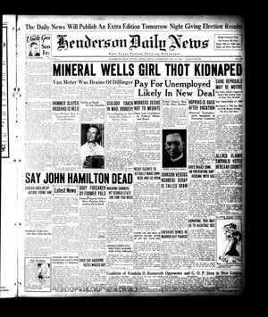 Henderson Daily News (Henderson, Tex.), Vol. 4, No. 136, Ed. 1 Friday, August 24, 1934