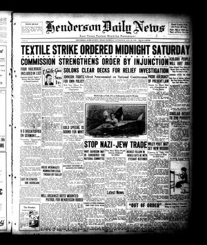 Henderson Daily News (Henderson, Tex.), Vol. 4, No. 141, Ed. 1 Thursday, August 30, 1934