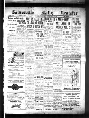 Gainesville Daily Register and Messenger (Gainesville, Tex.), Vol. 32, No. 218, Ed. 1 Thursday, February 17, 1916