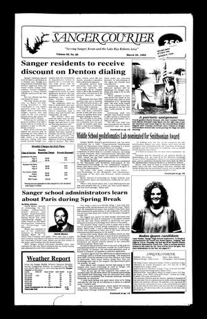 Sanger Courier (Sanger, Tex.), Vol. 92, No. 65, Ed. 1 Thursday, March 26, 1992