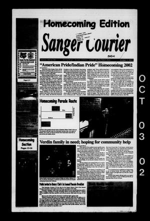 Primary view of object titled 'Sanger Courier (Sanger, Tex.), Vol. 103, No. 42, Ed. 1 Thursday, October 3, 2002'.
