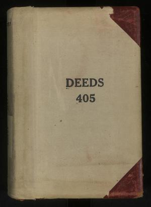 Primary view of object titled 'Travis County Deed Records: Deed Record 405'.
