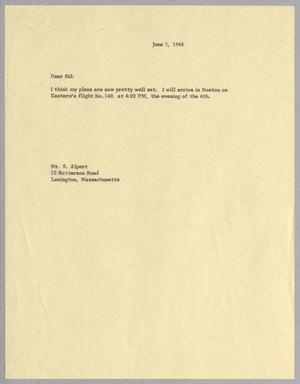 [Letter from S. Alpert to Sid, June 1, 1966]