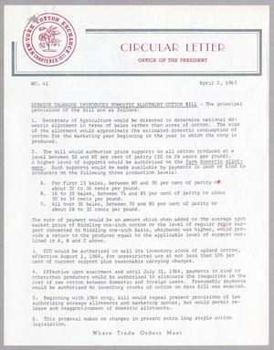 [New York Cotton Exchange Circular No. 40, April 12, 1963]