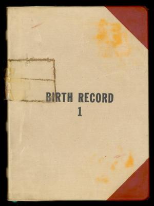 Primary view of object titled 'Travis County Clerk Records: Birth Record 1'.