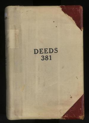 Primary view of object titled 'Travis County Deed Records: Deed Record 381'.
