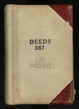 Primary view of object titled 'Travis County Deed Records: Deed Record 387'.