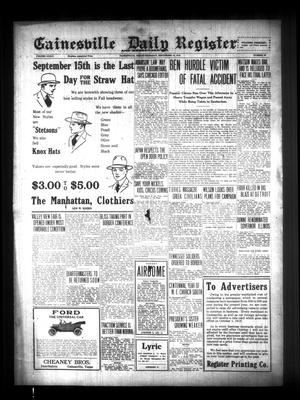 Gainesville Daily Register and Messenger (Gainesville, Tex.), Vol. 33, No. 60, Ed. 1 Thursday, September 14, 1916