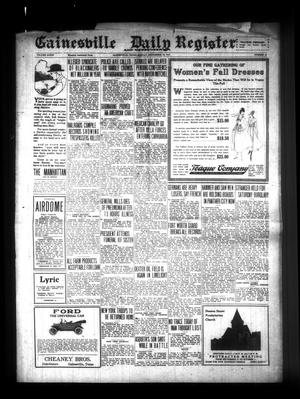 Primary view of object titled 'Gainesville Daily Register and Messenger (Gainesville, Tex.), Vol. 33, No. 63, Ed. 1 Monday, September 18, 1916'.