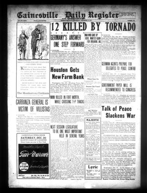 Gainesville Daily Register and Messenger (Gainesville, Tex.), Vol. 33, No. 148, Ed. 1 Wednesday, December 27, 1916