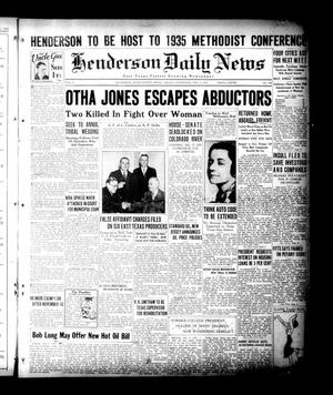 Henderson Daily News (Henderson, Tex.), Vol. 4, No. 196, Ed. 1 Friday, November 2, 1934
