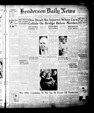 Henderson Daily News (Henderson, Tex.), Vol. 4, No. 197, Ed. 1 Sunday, November 4, 1934