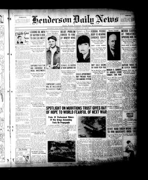 Henderson Daily News (Henderson, Tex.), Vol. 4, No. [204], Ed. 1 Monday, November 12, 1934