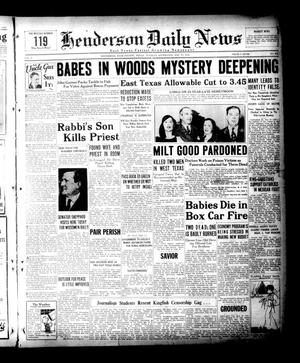 Henderson Daily News (Henderson, Tex.), Vol. 4, No. 217, Ed. 1 Tuesday, November 27, 1934