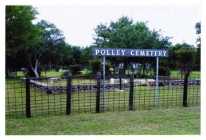 [Fence and Sign at Polley Cemetery]