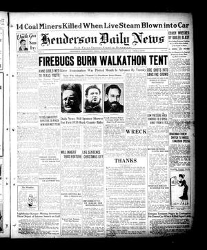 Henderson Daily News (Henderson, Tex.), Vol. 4, No. 242, Ed. 1 Thursday, December 27, 1934