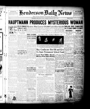 Henderson Daily News (Henderson, Tex.), Vol. 4, No. 254, Ed. 1 Thursday, January 10, 1935