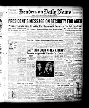 Henderson Daily News (Henderson, Tex.), Vol. 4, No. 260, Ed. 1 Thursday, January 17, 1935