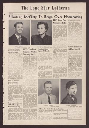 The Lone Star Lutheran (Seguin, Tex.), Vol. 36, No. 2, Ed. 1 Friday, October 22, 1954