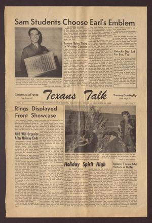 Primary view of object titled 'Texans Talk (Arlington, Tex.), Vol. 1, No. 6, Ed. 1 Friday, December 20, 1963'.