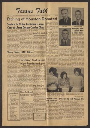 Texans Talk (Arlington, Tex.), Vol. 2, No. 5, Ed. 1 Friday, November 20, 1964