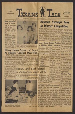 Primary view of object titled 'Texans Talk (Arlington, Tex.), Vol. 2, No. 11, Ed. 1 Tuesday, April 13, 1965'.