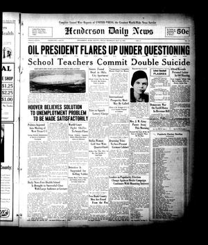 Henderson Daily News (Henderson, Tex.), Vol. 2, No. 47, Ed. 1 Thursday, May 12, 1932