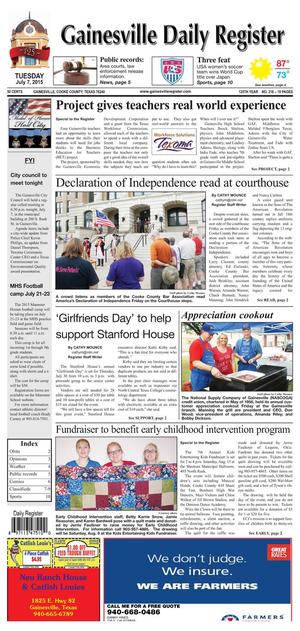 Gainesville Daily Register (Gainesville, Tex.), Vol. 125, No. 219, Ed. 1 Tuesday, July 7, 2015