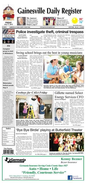 Gainesville Daily Register (Gainesville, Tex.), Vol. 125, No. 227, Ed. 1 Friday, July 17, 2015