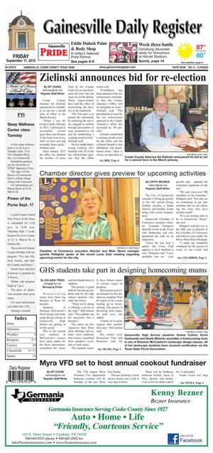 Gainesville Daily Register (Gainesville, Tex.), Vol. 126, No. 9, Ed. 1 Friday, September 11, 2015