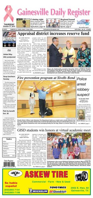Gainesville Daily Register (Gainesville, Tex.), Vol. 126, No. 38, Ed. 1 Thursday, October 22, 2015