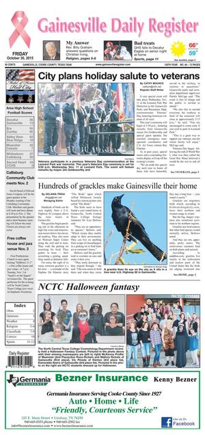 Gainesville Daily Register (Gainesville, Tex.), Vol. 126, No. 43, Ed. 1 Thursday, October 29, 2015