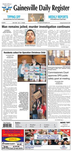 Gainesville Daily Register (Gainesville, Tex.), Vol. 126, No. 61, Ed. 1 Tuesday, November 24, 2015