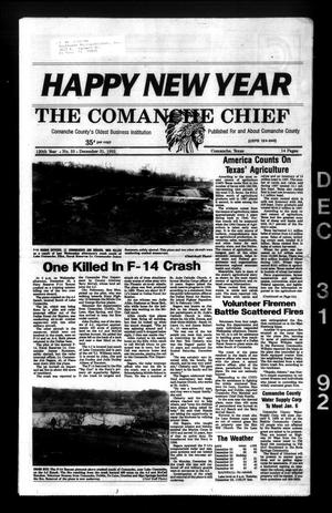 The Comanche Chief (Comanche, Tex.), Vol. 120, No. 33, Ed. 1 Thursday, December 31, 1992