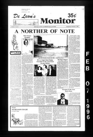 De Leon's Monitor (De Leon, Tex.), Vol. 1, No. 30, Ed. 1 Wednesday, February 7, 1996
