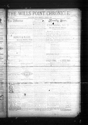 Primary view of object titled 'The Wills Point Chronicle. (Wills Point, Tex.), Vol. 17, No. 31, Ed. 1 Thursday, August 2, 1894'.