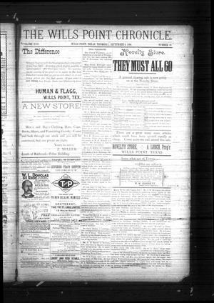 Primary view of object titled 'The Wills Point Chronicle. (Wills Point, Tex.), Vol. 17, No. 36, Ed. 1 Thursday, September 6, 1894'.