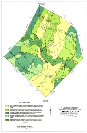 Primary view of object titled 'General Soil Map, Bastrop County, Texas'.
