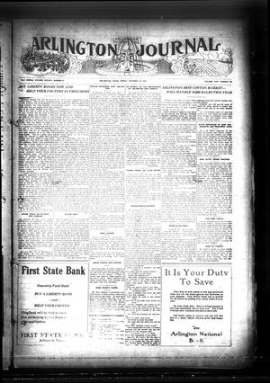 Arlington Journal (Arlington, Tex.), Vol. 17, No. 50, Ed. 1 Friday, October 12, 1917