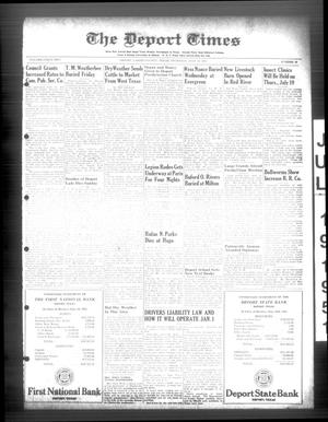 Primary view of object titled 'The Deport Times (Deport, Tex.), Vol. 42, No. 24, Ed. 1 Thursday, July 19, 1951'.