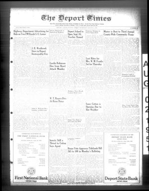 Primary view of object titled 'The Deport Times (Deport, Tex.), Vol. 42, No. 26, Ed. 1 Thursday, August 2, 1951'.