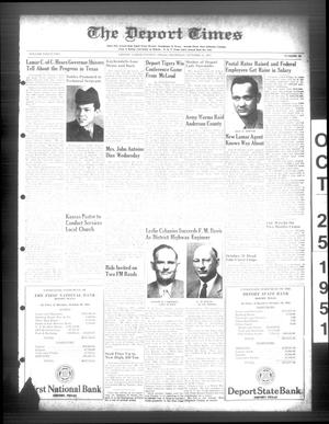 The Deport Times (Deport, Tex.), Vol. 42, No. 38, Ed. 1 Thursday, October 25, 1951
