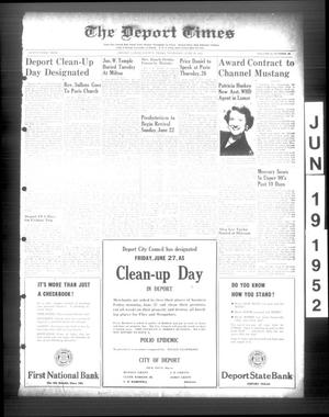 The Deport Times (Deport, Tex.), Vol. 43, No. 20, Ed. 1 Thursday, June 19, 1952