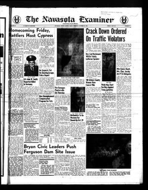 Primary view of object titled 'The Navasota Examiner and Grimes County Review (Navasota, Tex.), Vol. 64, No. 6, Ed. 1 Thursday, October 23, 1958'.