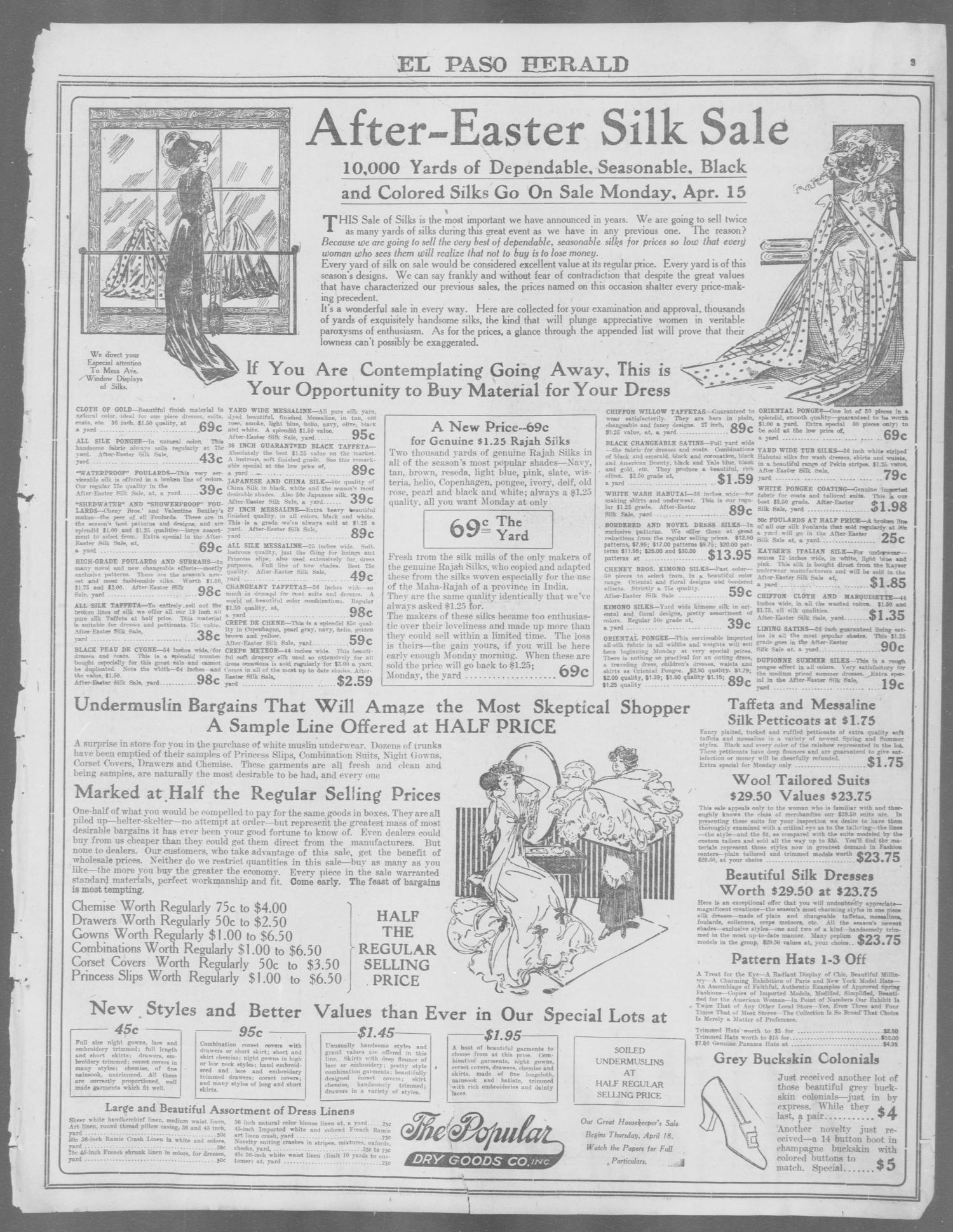 El Paso Herald (El Paso, Tex.), Ed. 1, Sunday, April 14, 1912
                                                
                                                    [Sequence #]: 3 of 32
                                                