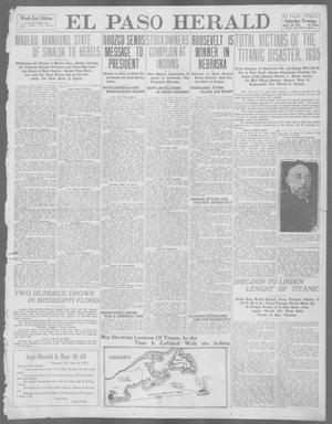 Primary view of object titled 'El Paso Herald (El Paso, Tex.), Ed. 1, Saturday, April 20, 1912'.