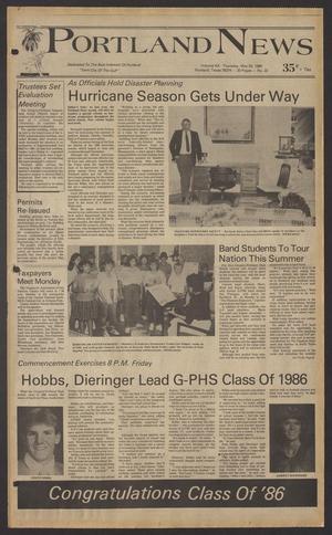 Primary view of object titled 'Portland News (Portland, Tex.), Vol. 20, No. 22, Ed. 1 Thursday, May 29, 1986'.