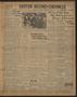 Thumbnail image of item number 1 in: 'Denton Record-Chronicle (Denton, Tex.), Vol. 35, No. 237, Ed. 1 Saturday, May 16, 1936'.